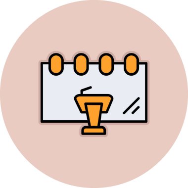 Modern bir simgenin vektör illüstrasyonu