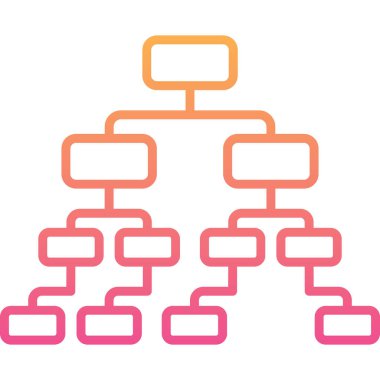 hiyerarşi simgesi vektör illüstrasyonu