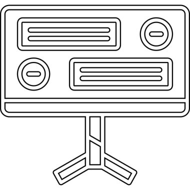 Modern bir simgenin vektör illüstrasyonu