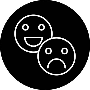 emoji. Web simgesi basit illüstrasyon