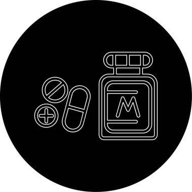 Tıp ve sağlık sembolünün vektör illüstrasyonu