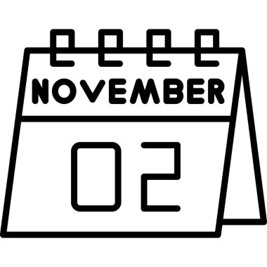 Takvim imza simgesi tasarım vektörü çizimi