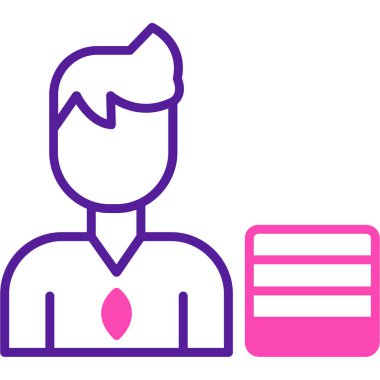 iş simgesi vektör illüstrasyonu