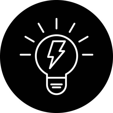 ampul simgesi vektör illüstrasyonu