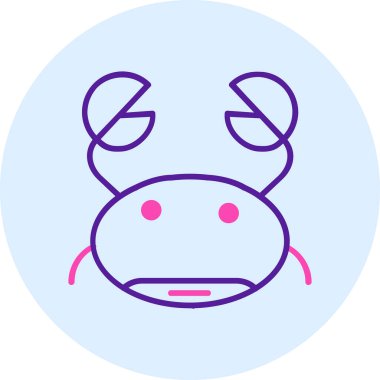 Uzaylı. Web simgesi basit illüstrasyon