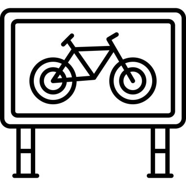 Bisiklet. Web simgesi basit illüstrasyon