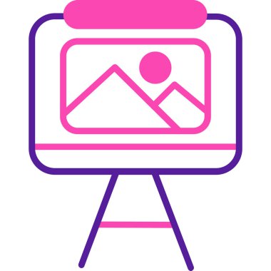 Harita. Web simgesi basit illüstrasyon