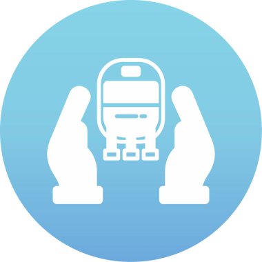 tren simgesi vektör illüstrasyonu