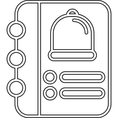 Basit vektör illüstrasyon seyahat ve tatil simgesi