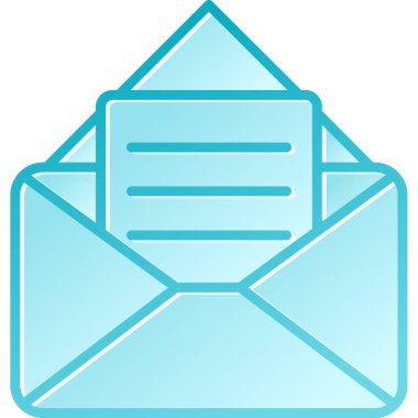 zarf simgesi vektör illüstrasyonu