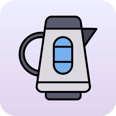 Kettle simge vektör illüstrasyonu