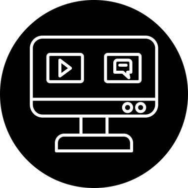 video kamera vektör düz simge