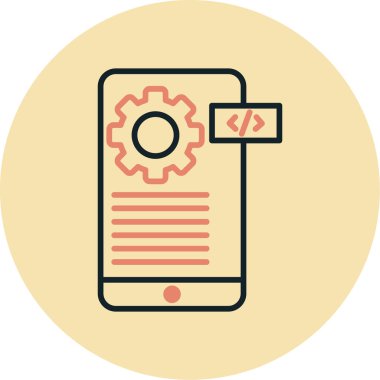 Uygulama modern simgesinin vektör illüstrasyonu