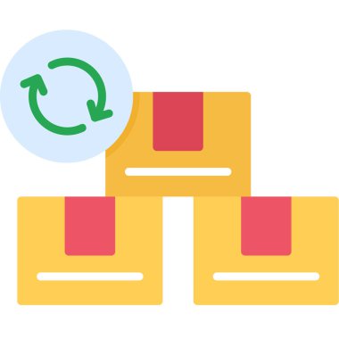 nakliye lojistik simgesini düz bir şekilde teslim et