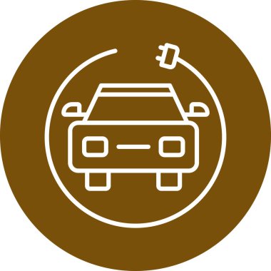 araba servisi simgesi modada izole edilmiş arkaplan