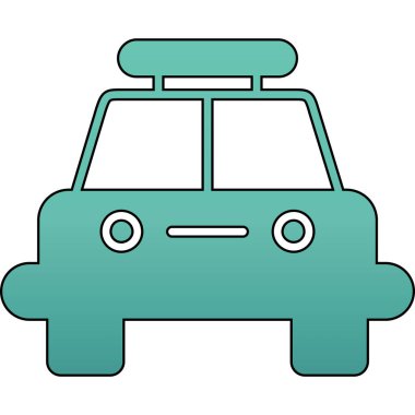 araba simgesi, vektör illüstrasyonu