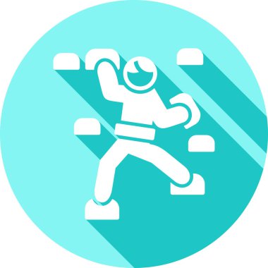 Paten ikonu olan bir adam, basit tasarım.