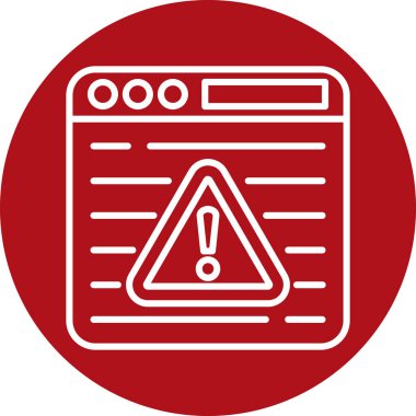 Bir belgenin kırmızı ve siyah simgesinin vektör çizimi