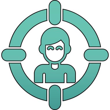 man simgesi vektör illüstrasyonu