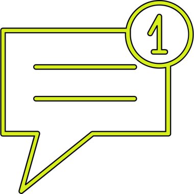 Sohbet iletisi yorum simgesi