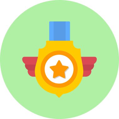 Madalya. Web simgesi basit tasarım