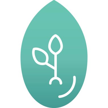 Çiçekli bitkinin vektör simgesi