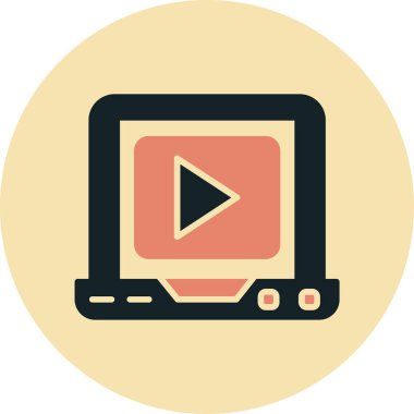 Video oynatıcı. Basit simge