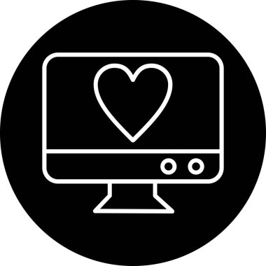 Aşk simgesinin vektör illüstrasyonu