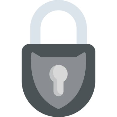 Güvenli kilit vektör illüstrasyonu