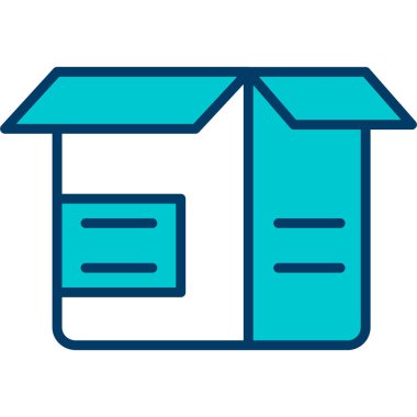 Bir bina simgesinin vektör illüstrasyonu