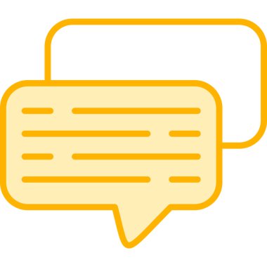 Konuş. Web simgesi basit illüstrasyon