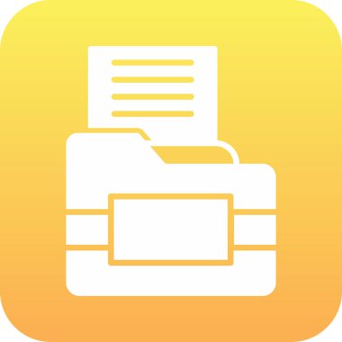 belge simgesi vektör illüstrasyonu