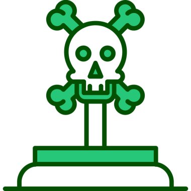 kafatası simgesi modada izole edilmiş arkaplan