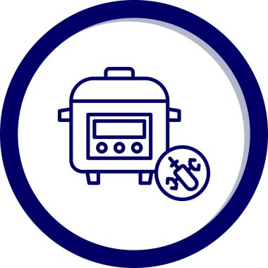 araba onarımı servis simgesi vektör illüstrasyonu