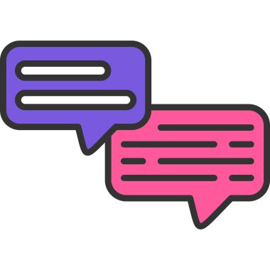 konuşma kabarcığı iletisi izole edilmiş ikon vektör illüstrasyon tasarımı