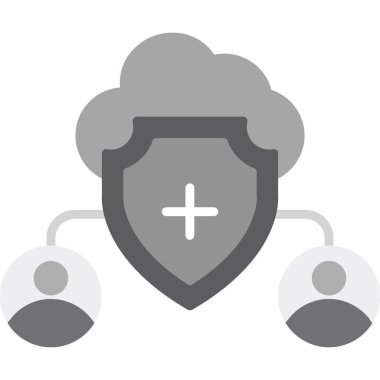 Bulut deposu. Web simgesi