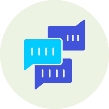 Konuşma yap. Web simgesi basit illüstrasyon