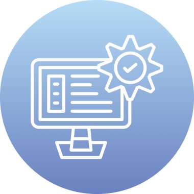 Seo simgesinin vektör illüstrasyonu