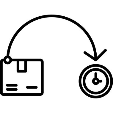 saat vektör illüstrasyon tasarımlı bilgisayar