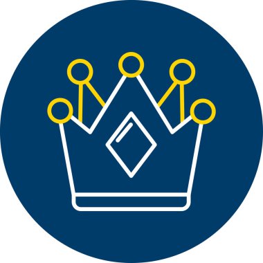 taç simgesi vektör illüstrasyonu