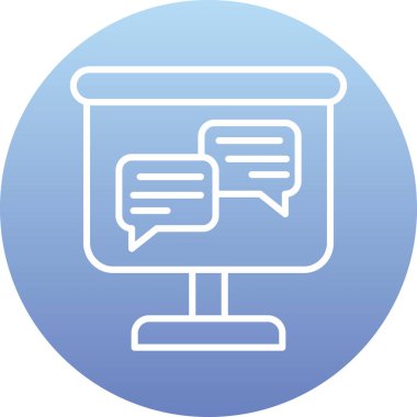 Vektör sohbet simgesi illüstrasyonu