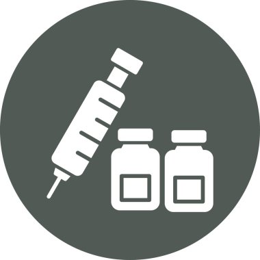 Şırınga. Web simgesi basit illüstrasyon