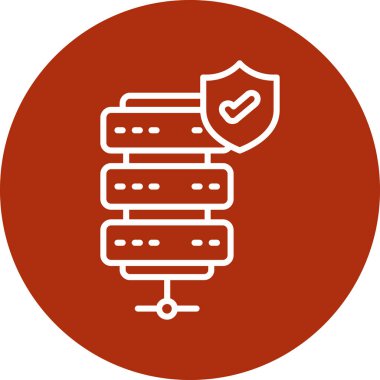 veri koruması düz simge vektörü, düz biçim tasarımı