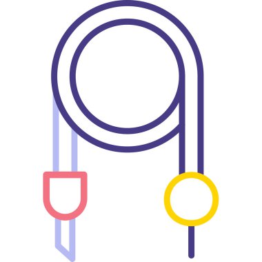 Kablo. Web simgesi basit illüstrasyon