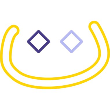 Mutlu bir gülümseme Basit resimleme