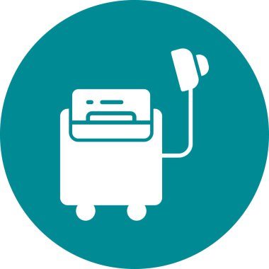 Yazıcı modern simgesi, vektör illüstrasyonu