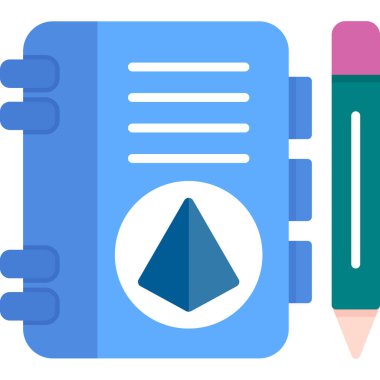 Kalem. Web simgesi vektör illüstrasyonu