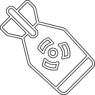 Modern b 'nin vektör illüstrasyonu şişe simgesinden yoksun