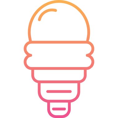 ampul simgesi vektör illüstrasyonu