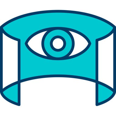 Göz simgesi. Basit resimleme